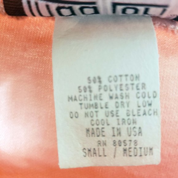 Linda Lori Women's Vintage Peach Floral Short Sleeve Top Blouse Tee Shirt - Picture 10 of 12